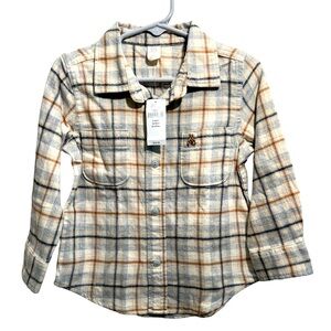 Gap boys size 2T NWT flannel button up top